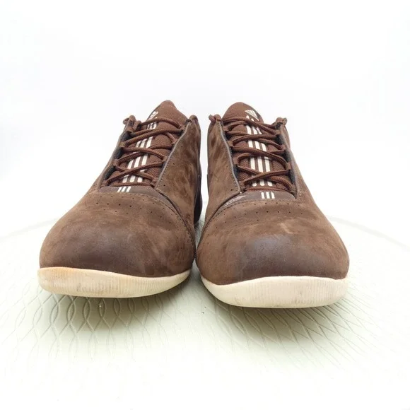 Vintage Adidas Chromium 678599 Mens US 13 Basketball Shoes Brown Leather Sneaker - Picture 2 of 10